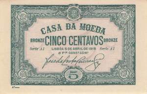 5 Centavos 5.4.1918